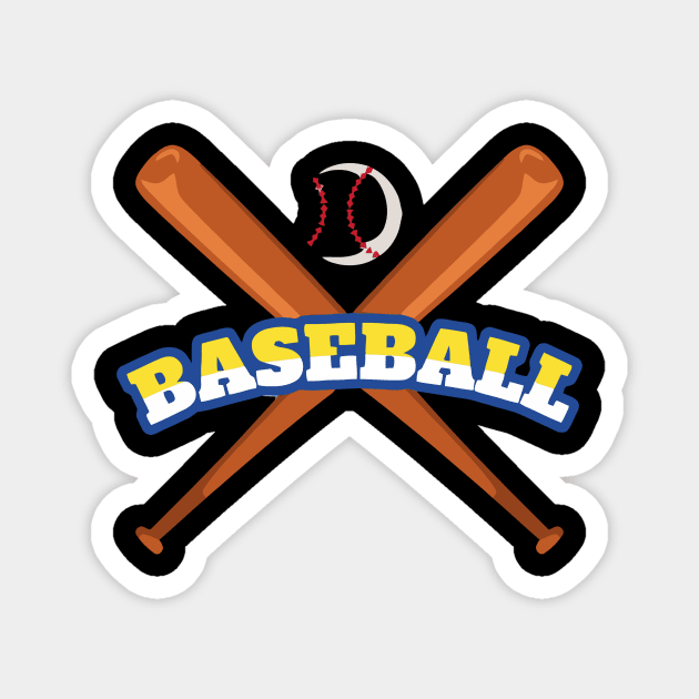 Baseball Cross Magnet by Ramateeshop