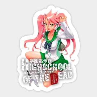  High School of The Dead Saya Takagi Asami Nakaoka Shizuka  Marikawa Rei Miyamoto Female Characters Sticker for Phone, Laptop,  Skateboard, Car : Electronics