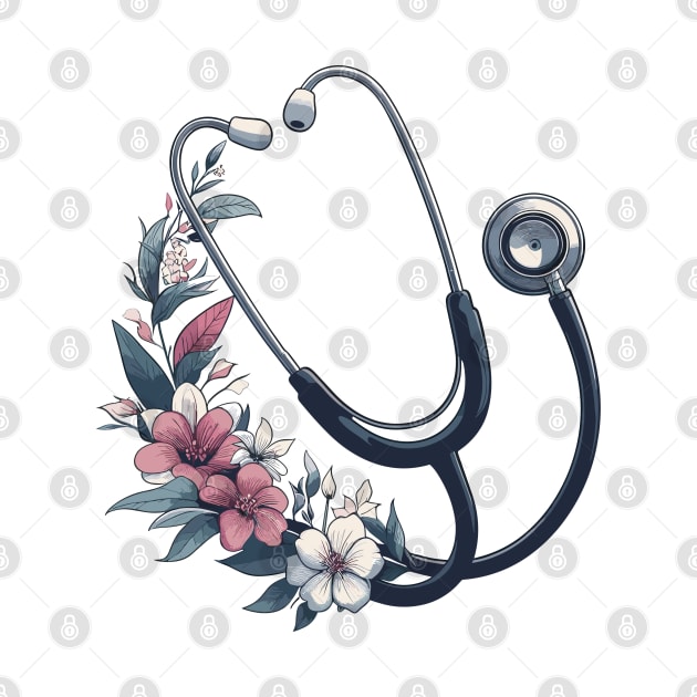 Flower Stethoscope by TomFrontierArt