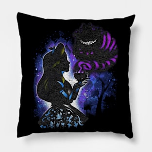 Alice and evil cat Pillow