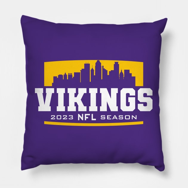 2023 Vikings Pillow by Nagorniak