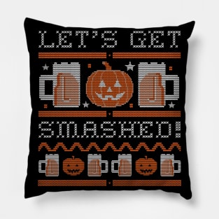 Halloween Ugly Sweater Pillow