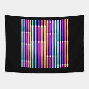 Absatrct Neon Lines Tapestry