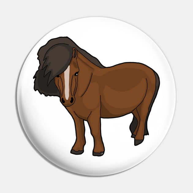 Shetland pony Bay Pin by Shyflyer