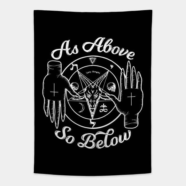 As Above So Below Tapestry by LadyMorgan