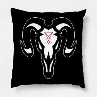 Lucifer Goat Skull Pillow