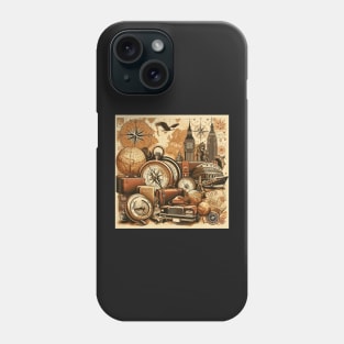 Retro Journey: Vintage Travel Elegance Phone Case