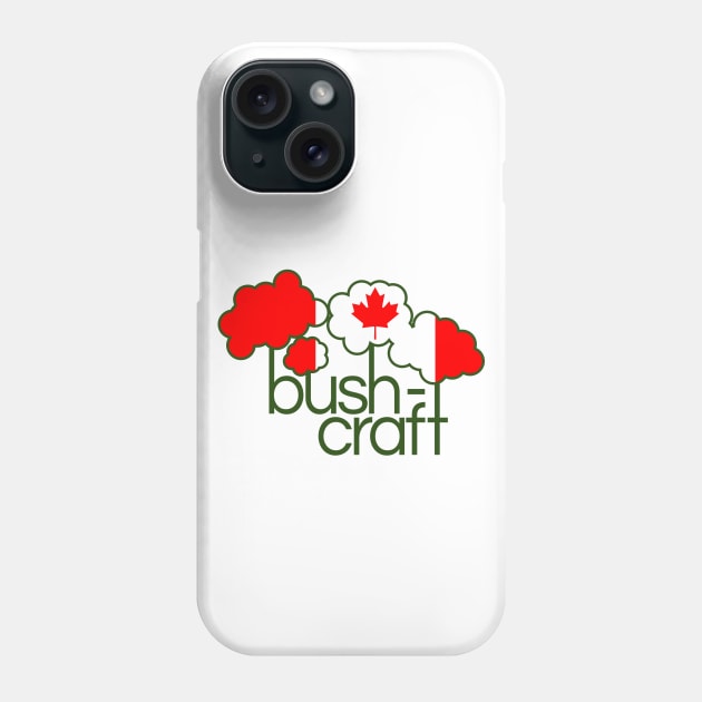 Bushcraft Canada flag Phone Case by mailboxdisco