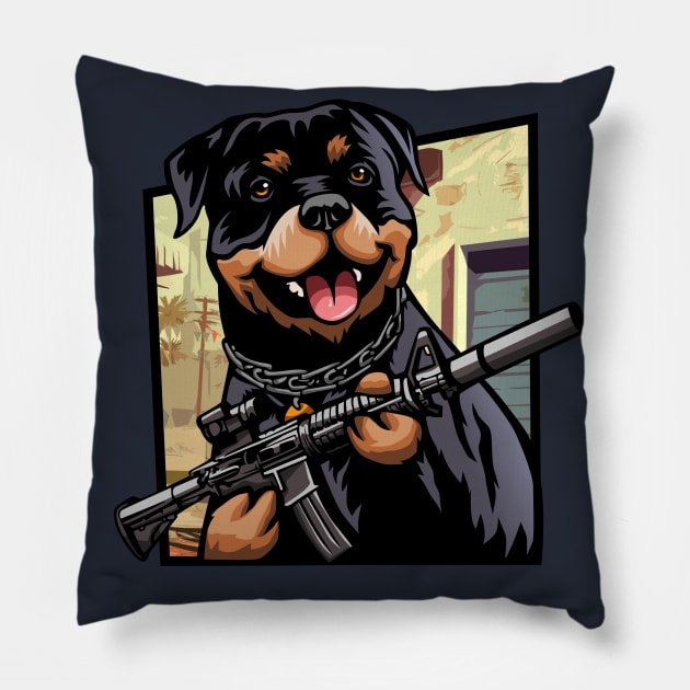 Chop Go Brrrrrrrrrrrr! Pillow by RCM Graphix