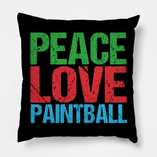 Peace Love Paintball Pillow