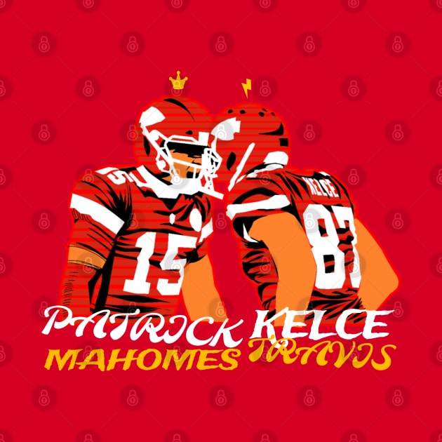 Patrick mahomes and Travis kelce by Mic jr