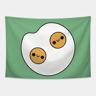 Cute Kawaii Fried Eggs Tapestry