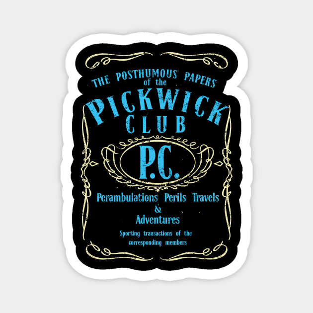 THE PICKWICK CLUB Magnet by KARMADESIGNER T-SHIRT SHOP