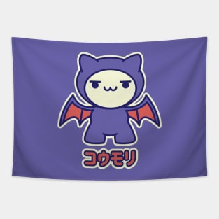 Kawaii Bat Kitty Tapestry