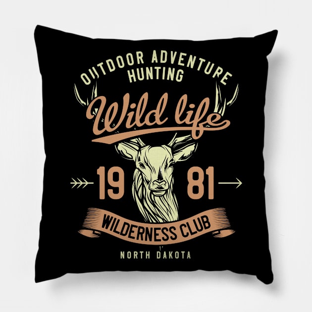 Wild life Pillow by peace and love