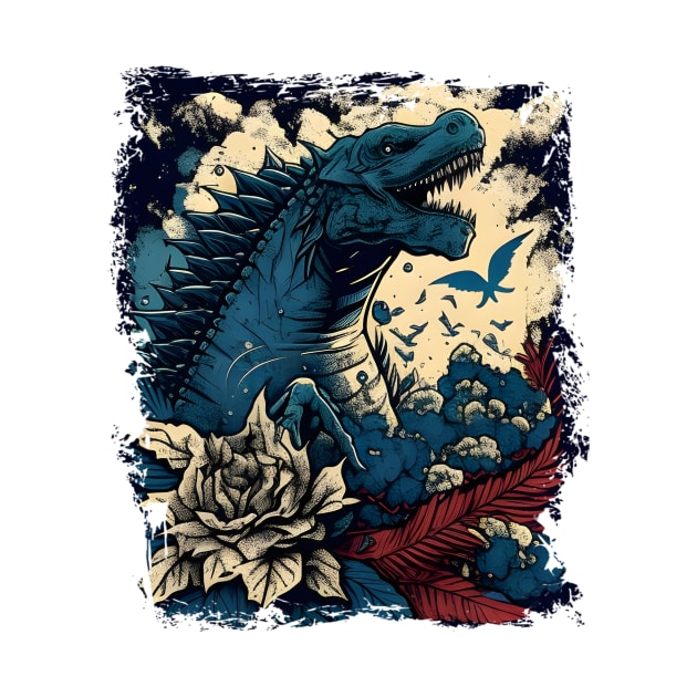 The Great Godzilla off Kanagawa - King Kaiju by Daphne R. Ellington