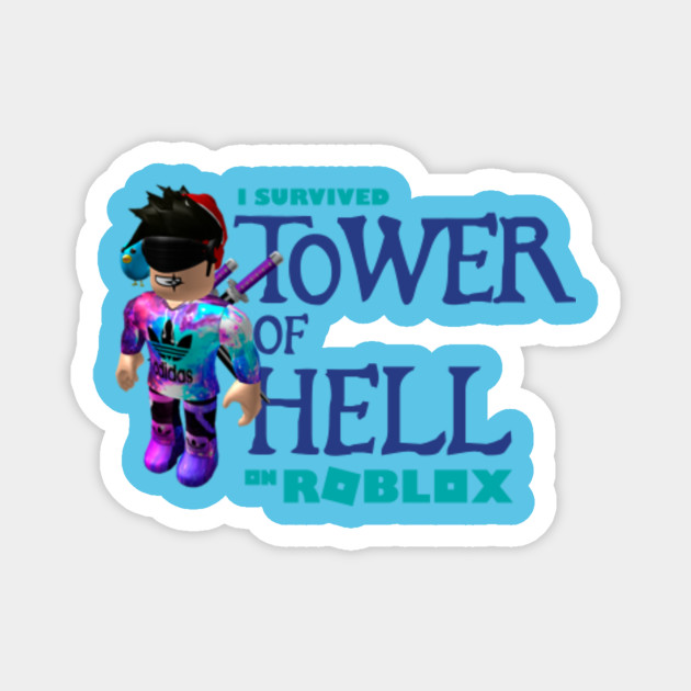 Tower Of Hell Roblox Magnet Teepublic - tower hell roblox