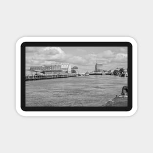 View down the river towards Great Yarmouth, Norfolk Magnet