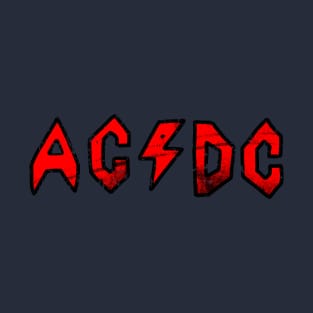 Butt-Head AC/DC Distressed - Red T-Shirt