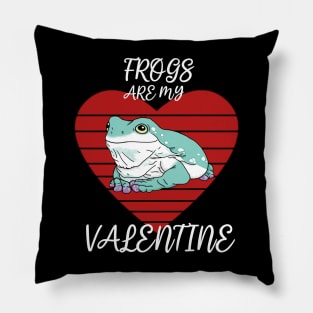 Frogs are my Valentine Pillow