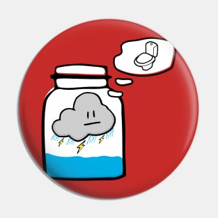 Cloud in a bottle Pin