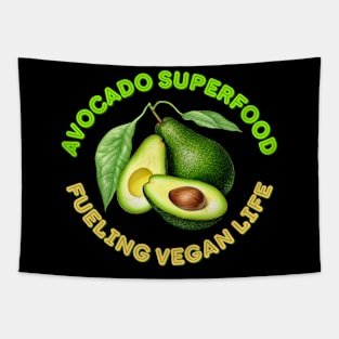 Avocado Superfood: Fueling Vegan Life Avocado Vegan Tapestry