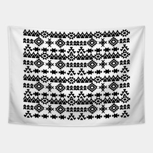 aztec pattern design black Tapestry