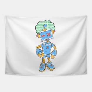 Funny robot Tapestry