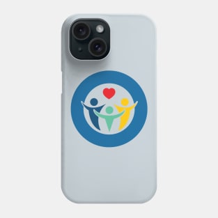 One By One Foundation blue circle logo Phone Case