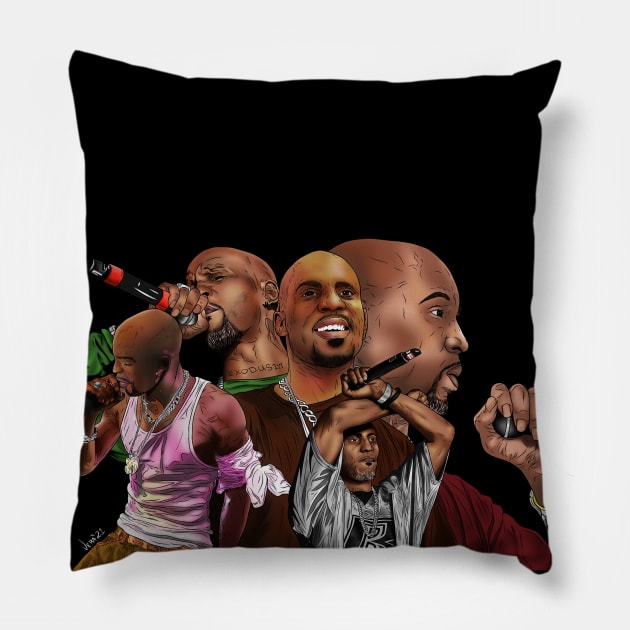 DMX Tribute Pillow by ArtByVincentVera