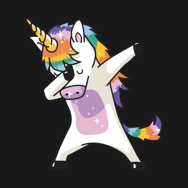 Unicorn Cute Dabbing Character Animals Horse Unicorn by huepham613