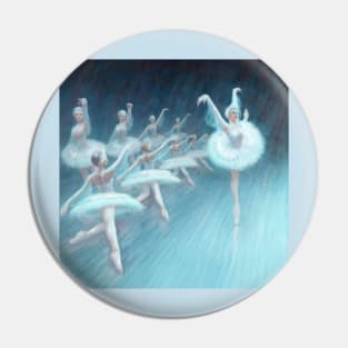 Dancing Swans Pin