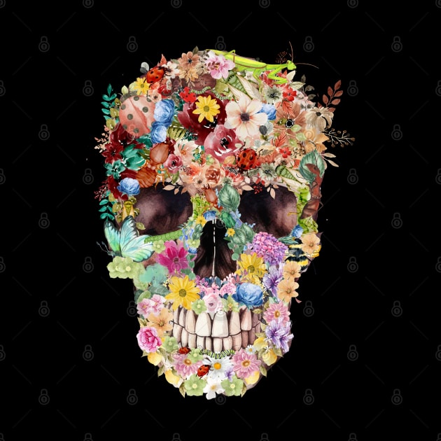 floral skullart by Love My..