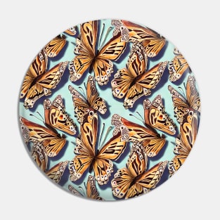 Monarch Butterfly Pattern Pin