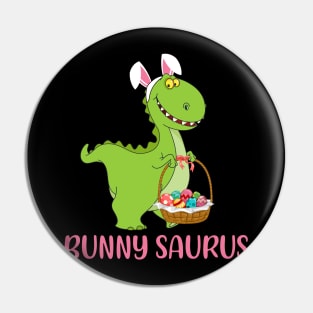 Bunnysaurus Easter T-rex Bunny T-shirt Pin