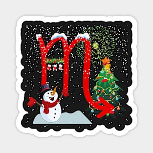 Christmas Themed Scorpio Zodiac Sign Astrology Magnet