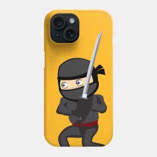 Cute Kawaii Ninja Warrior with Samurai Sword Phone Case