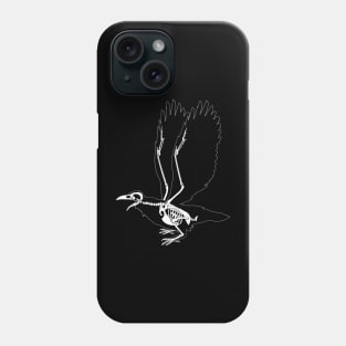 Skeleton Raven Phone Case