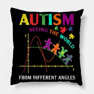 Autism Seeing The World From A Different Angel Puzzles Gifts Pillow