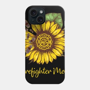 Sunflower Firefighter Mom Phone Case