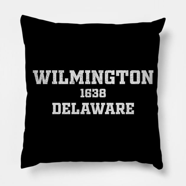 Wilmington Delaware Pillow by RAADesigns