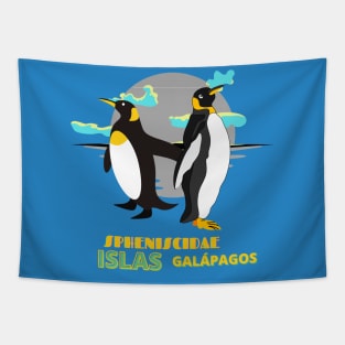 ISLAS GALAPAGOS PENQUINS Tapestry