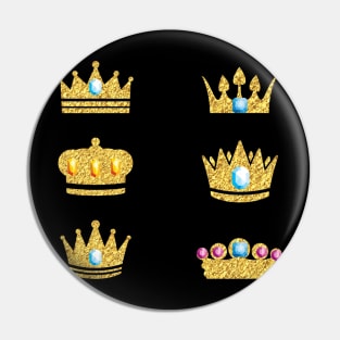 Foil Crowns Set A Pin