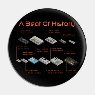 A Beat of History - Music Producer Drum Machine Pin