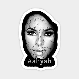 Retro Aaliyah Head Magnet