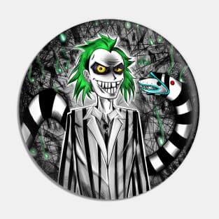 beetlejuice in dark underwold hell arts with sandworms Pin