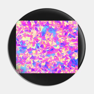 Bright Summer Floral Abstract Pin