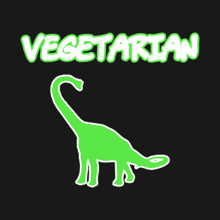 Vegetarian Long Neck Brachiosaurus Diet Funny T-Shirt