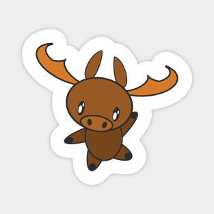 Cute Dancing Moose Magnet