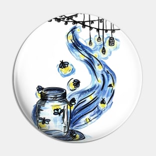 Fireflies out the jar Pin